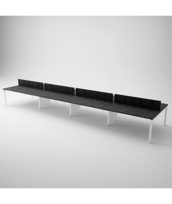 Mesa BENCH 8 PUESTOS SERIE 6000 CON SEPARADOR. Mejor calidas y precio