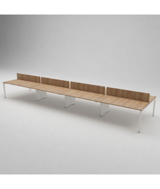 Mesa BENCH 8 PUESTOS SERIE 6000 CON SEPARADOR. Mejor calidas y precio