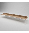 Mesa BENCH 8 PUESTOS SERIE 6000 CON SEPARADOR. Mejor calidas y precio