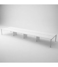 Mesa BENCH 8 PUESTOS SERIE 6000 SIN SEPARADOR