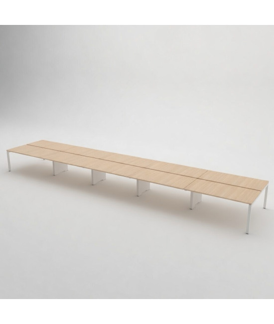 Mesa BENCH 10 POSTOS SÉRIE 6000 SEM SEPARADOR