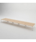 Mesa BENCH 10 POSTOS SÉRIE 6000 SEM SEPARADOR
