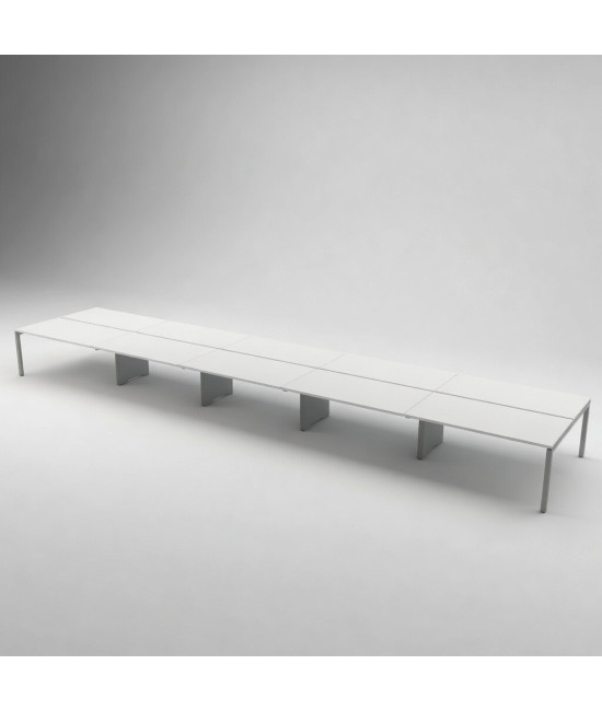 Mesa BENCH 10 POSTOS SÉRIE 6000 SEM SEPARADOR