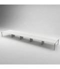 Mesa BENCH 10 POSTOS SÉRIE 6000 SEM SEPARADOR