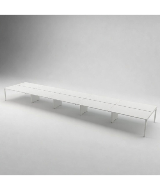 Mesa BENCH 10 POSTOS SÉRIE 6000 SEM SEPARADOR