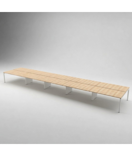 Mesa BENCH 10 POSTOS SÉRIE 6000 SEM SEPARADOR