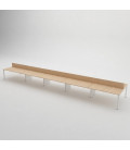 Mesa Bench para 10 Postos de Trabalho SÉRIE 6000 com Separador
