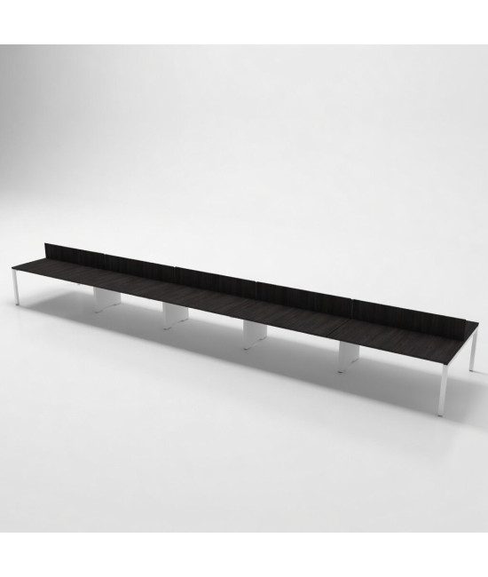 Mesa Bench para 10 Postos de Trabalho SÉRIE 6000 com Separador
