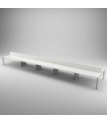 Mesa Bench para 10 Postos de Trabalho SÉRIE 6000 com Separador