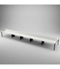 Mesa Bench para 10 Postos de Trabalho SÉRIE 6000 com Separador
