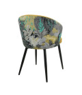 Silla de oficina, tapizada en velvet, LYDIA. Mejor calidad y precio