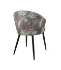 Silla de oficina, tapizada en velvet, LYDIA. Mejor calidad y precio