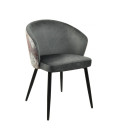 Silla de oficina, tapizada en velvet, LYDIA. Mejor calidad y precio