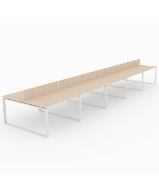 【Mesa de trabajo Bench Modern de 10 puestos ML】Mejor Calidad y Precio