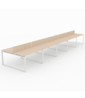 【Mesa de trabajo Bench Modern de 10 puestos ML】Mejor Calidad y Precio