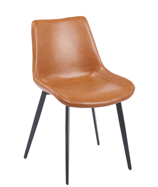 Silla tapizada en similpiel MADRIGAL