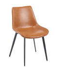 Silla tapizada en similpiel MADRIGAL
