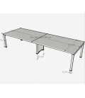 Mesa de reunión SERIE 6000 ESTRUCTURA BLANCA- Mejor calidad y precio