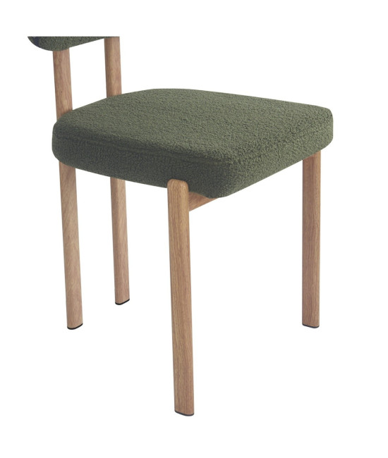 Silla tapizada en tejido bouclé, MESINA. Mejor calidad y precio