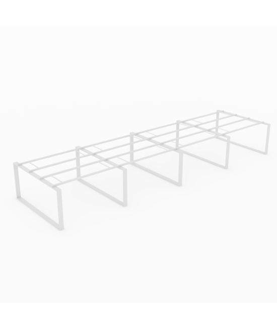 【Mesa de trabajo Bench Modern de 8 puestos ML sin separador】Mejor Calidad y Precio