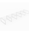 【Mesa de trabajo Bench Modern de 10 puestos ML Sin Separador】Mejor Calidad y Precio