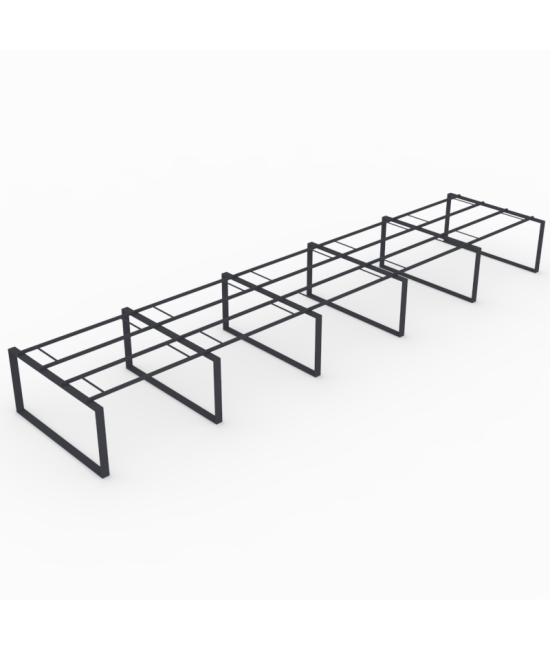 【Mesa de trabajo Bench Modern de 10 puestos ML Sin Separador】Mejor Calidad y Precio