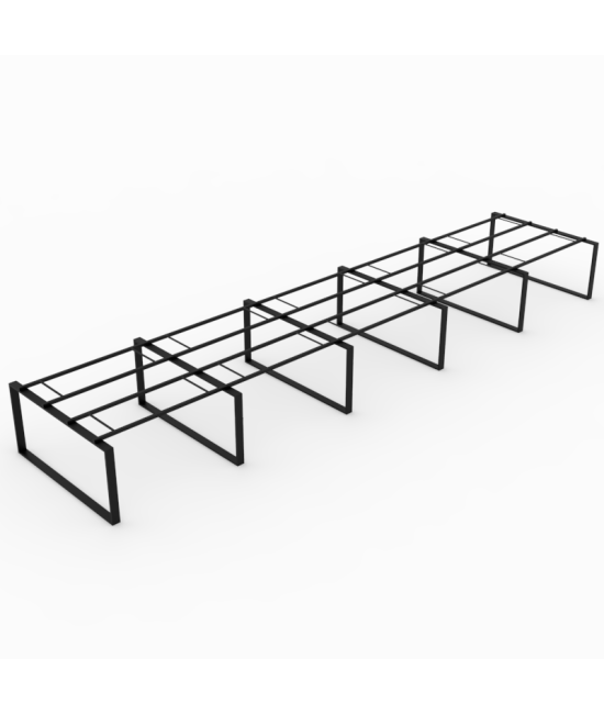 【Mesa de trabajo Bench Modern de 10 puestos ML Sin Separador】Mejor Calidad y Precio