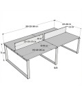【Mesa de trabajo Bench Modern ML】Mejor Calidad y Precio