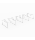 【Mesa de trabajo Bench Modern de 8 puestos ML, Con Separador】Mejor Calidad y Precio