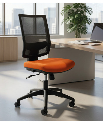 【Silla giratoria con respaldo en malla, sin brazos FLASH-MLL-SB】