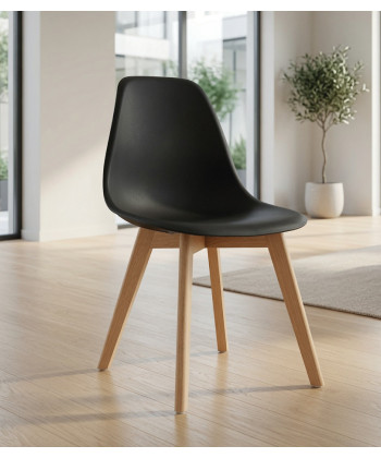 【Silla de madera y polipropileno MARAIS 】Mejor Calidad y Precio