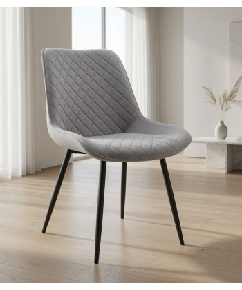 Silla tapizada en velvet, FELICIA