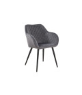 Comprar butaca Rolando para sala de espera en metal y tapizado velvet