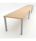 Mesa de formação em LINHA 420x60 cm. A melhor relação qualidade-preço.