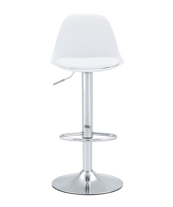 Taburete TOW RG tapizado blanco, mejor calidad y precio. 2