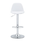 Taburete TOW RG tapizado blanco, mejor calidad y precio.