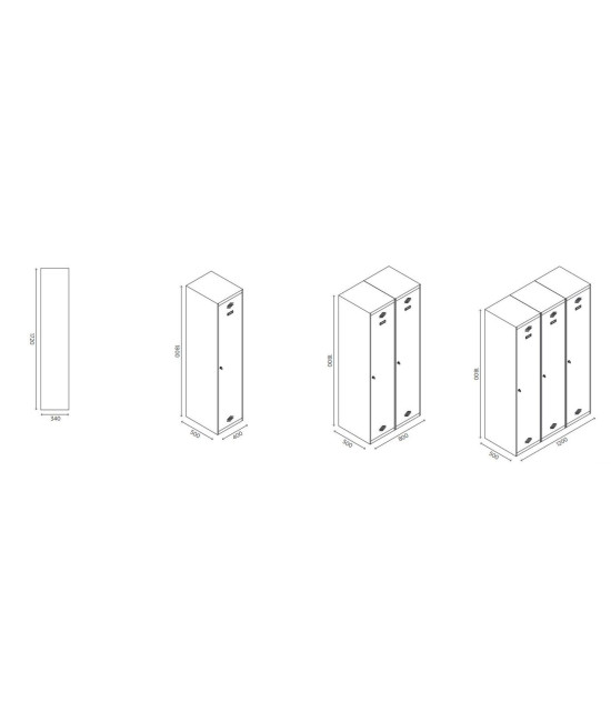 【Taquilla ropero de 30 cms-1 puertas】Mejor Calidad y Precio