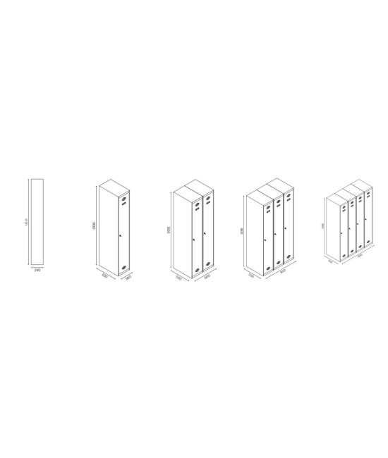 【Taquilla ropero de 30 cms-1 puertas】Mejor Calidad y Precio
