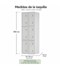 【Taquilla ropero de 6 puertas】Mejor Calidad y Precio
