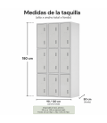 【Taquilla ropero de 9 puertas】Mejor Calidad y Precio