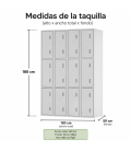 【Taquilla ropero de 12 puertas】Mejor Calidad y Precio