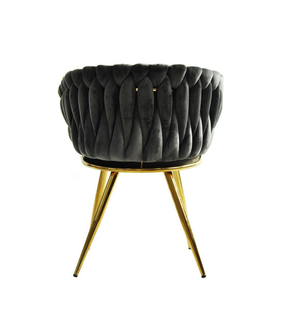 Sillón tapizado en tejido velvet, KING