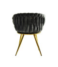 Sillón tapizado en tejido velvet, KING