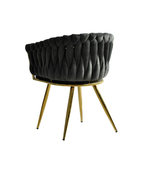 Sillón tapizado en tejido velvet, KING