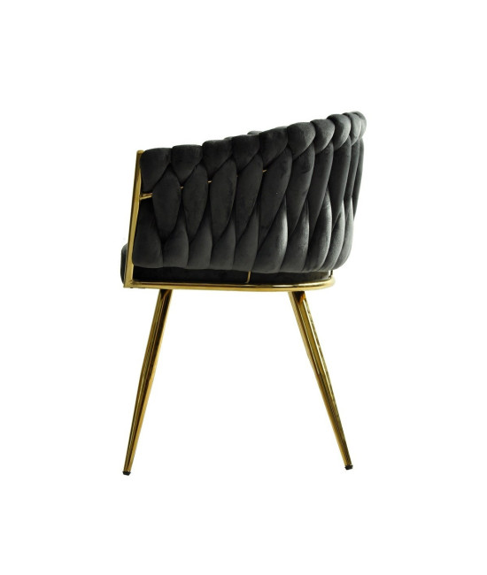 Sillón tapizado en tejido velvet, KING