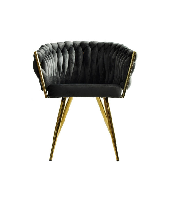 Sillón tapizado en tejido velvet, KING