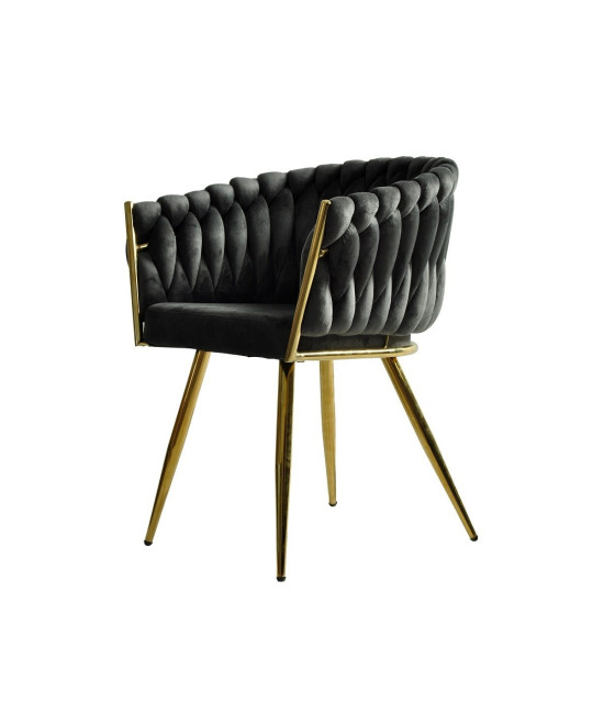 Sillón tapizado en tejido velvet, KING