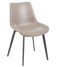 Silla tapizada en similpiel MADRIGAL