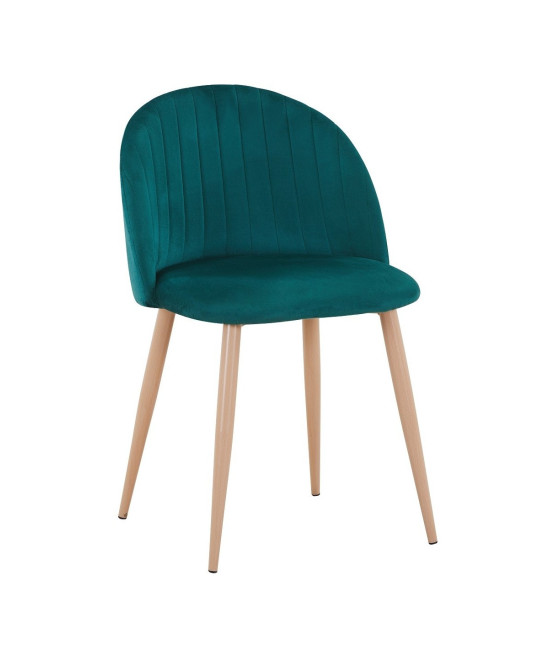 【Silla de metal tapizada en terciopelo VELVET 】Compra Mejor Precio