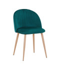 【Silla de metal tapizada en terciopelo VELVET 】Compra Mejor Precio